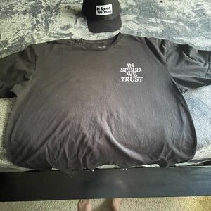 In speed we trust hat and shirt